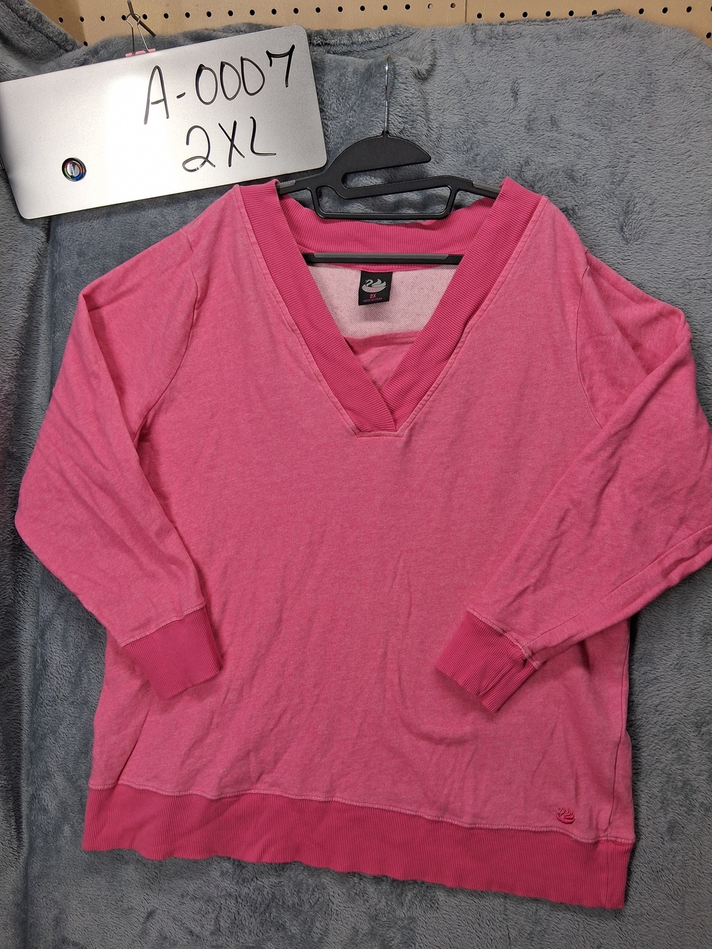Women's V-Neck Sweater in Pink by Blue 84 - Relaxed Fit